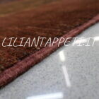 tappeto moderno gebbeh afghano decorativo fondo marrone da sala e salotto 294x200 cm in lana
