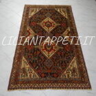tappeto persiano gashgai kashkuli antico circa 1870 lana su lana 220x130 cm