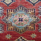 passatoia kazak corridoio fondo rosso arancio 293x81 cm