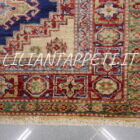 tappeto passatoia fondoletto kazak afghano blu 199x78 cm