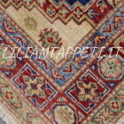 tappeto passatoia fondoletto kazak afghano blu 199x78 cm