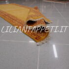 passatoia fondoletto persiano gashgai color giallo ocra in lana 196x76 cm