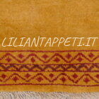 passatoia fondoletto persiano gashgai color giallo ocra in lana 196x76 cm