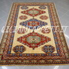 tappeto afghano kazak da sala fondo avorio in lana 265x183 cm