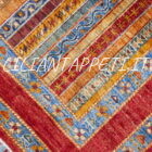 tappeto orientale moderno ziegler bakhtiari da salotto fondo multicolore disegno moharramat in lana 247x178 cm
