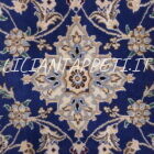 tappeto persiano nain 9fili fondo azzurro fondoletto passatoia 191x79 cm