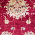passatoia afghano ziegler per corridoio fondo rosso lana su cotone 290x80 cm