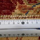 passatoia afghano ziegler per corridoio fondo rosso lana su cotone 290x80 cm