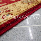 passatoia afghano ziegler per corridoio fondo rosso lana su cotone 290x80 cm