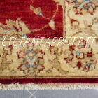 passatoia afghano ziegler per corridoio fondo rosso lana su cotone 290x80 cm