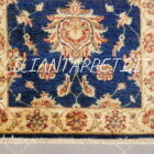 passatoia elegante orientale per il corridoio fondo blu 293x80 cm