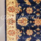 passatoia elegante orientale per il corridoio fondo blu 293x80 cm