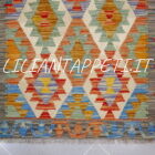 passatoia kilim afghano da corridoio multicolore 291x90 cm