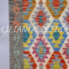 passatoia kilim afghano da corridoio multicolore 291x90 cm
