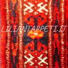 tappeto bukhara tekke rosso bordeaux da salotto 191x133 cm
