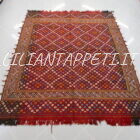 antico gashgai khamseh arab sumak palas da salotto fondo marrone 235x186 cm