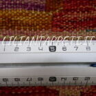 kilim afghano quadrato da salotto multicolore in lana 199x205 cm