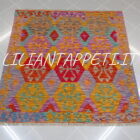 kilim afghano quadrato da ingresso 153x153 cm