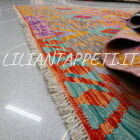 kilim afghano quadrato da ingresso 153x153 cm
