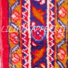 tappeto persiano lilian floreale fondo rosso in lana 149x115 cm
