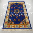 tappeto cinese pechino da salotto molto decorativo fondo blu in lana 250x150 cm