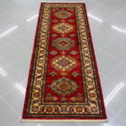 tappeto passatoia fondoletto kazak afghano fondo rosso