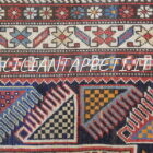 antico tappeto shirvan Konagkend da salotto in ottime condizioni 150x117 cm