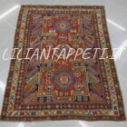 antico tappeto shirvan Konagkend da salotto in ottime condizioni 150x117 cm