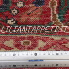 tappeto persiano hamadan nenej da salotto disegno senza il medaglione a tutto campo fondo blu rosso lana su cotone 351x250 cm