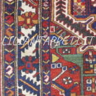 vecchio tappeto persiano bakhtiari da salotto fondo rosso blu disegno geometrico lana su cotone 212x134 cm