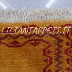 piccolo Gabbeh Gashghai Persiano fondo giallo ocra in lana 150x92 cm