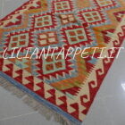 piccolo kilim afghano multicolore 148x102 cm