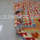 piccolo kilim afghano multicolore 148x102 cm