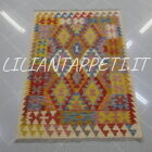 piccolo kilim afghano multicolore 144x104 cm