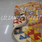 piccolo kilim afghano multicolore 144x104 cm
