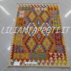 piccolo kilim afghano multicolore 144x104 cm