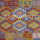 piccolo kilim afghano multicolore 144x104 cm