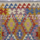 piccolo kilim afghano multicolore 144x104 cm