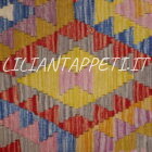piccolo kilim afghano multicolore 144x104 cm
