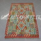 piccolo kilim afghano multicolore 164x109 cm