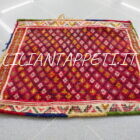 antico nim khorjan sacca persiano gashgai fondo rosso 60x52 cm