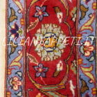 vecchio tappeto persiano saruk a preghiera fondo avorio molto fine 165x110 cm lana su cotone