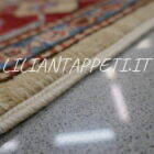 tappetino orientale moderno kazak fondo avorio scendiletto 119x80 cm