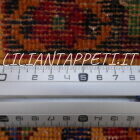 tappeto persiano afshari sirjan fondo rosso e giallo con i botteh lana su cotone 195x154 cm