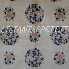 tappeto cinese pechino da salotto color avorio 273x183 cm lana su cotone