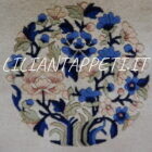tappeto cinese pechino da salotto color avorio 273x183 cm lana su cotone