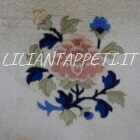 tappeto cinese pechino da salotto color avorio 273x183 cm lana su cotone