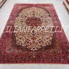 tappeto persiano Isfahan extrafine disegno Seirafian lana e seta 334x210 cm