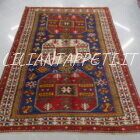 tappeto antico caucasico kazak chajli molto colorato seconda metà 800 260x180 cm
