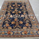 tappeto senneh persiano senza medaglione fondo blu 242x162 cm